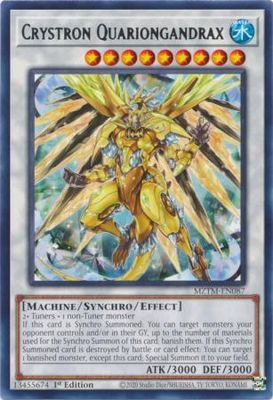 Crystron Quariongandrax - MZTM-EN087 - Rare 1st Edition Maze of the Master 1st Edition Singles
