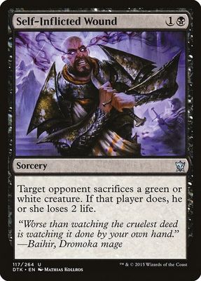 Self-Inflicted Wound 117/264 - Dragons of Tarkir (DTK)