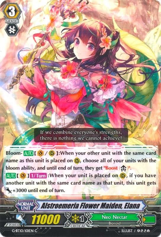 Alstroemeria Flower Maiden, Elana - G-BT10: Raging Clash of the Blade Fangs (G-BT10) G-BT10: Raging Clash of the Blade Fangs