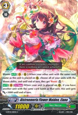 Alstroemeria Flower Maiden, Elana - G-BT10: Raging Clash of the Blade Fangs (G-BT10) G-BT10: Raging Clash of the Blade Fangs