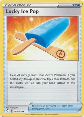 Lucky Ice Pop - 150/203 - Uncommon Sword &amp; Shield: Evolving Skies Singles