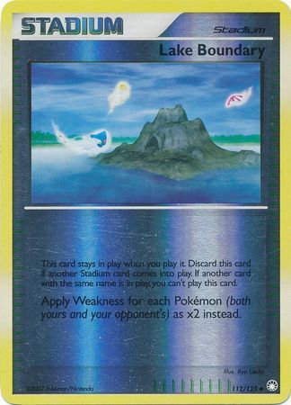 Lake Boundary - 112/123 - Uncommon Reverse Holo Diamond &amp; Pearl: Mysterious Treasures Reverse Holo Singles