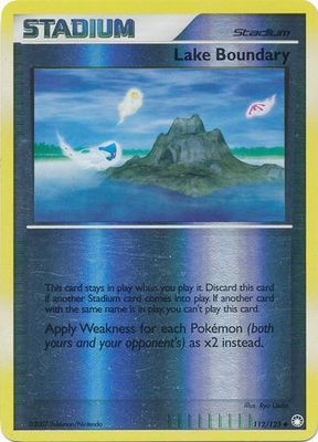 Lake Boundary - 112/123 - Uncommon Reverse Holo Diamond &amp; Pearl: Mysterious Treasures Reverse Holo Singles