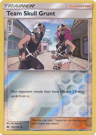 Team Skull Grunt - 133/149 - Uncommon Reverse Holo Sun &amp; Moon (Base Set) Reverse Holo Singles