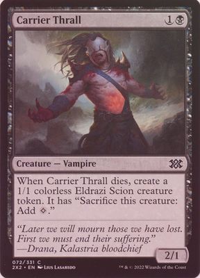 Carrier Thrall 072/331 - Foil Double Masters 2022 Foil Singles