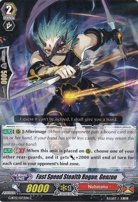 Fast Speed Stealth Rogue, Genzou - G-BT12: Dragon King&#39;s Awakening (G-BT12) G-BT12: Dragon King&#39;s Awakening