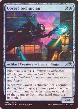 Covert Technician 049/302 - Foil Kamigawa Neon Dynasty Foil Singles