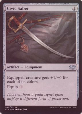 Civic Saber 300/331 - Foil Double Masters 2022 Foil Singles