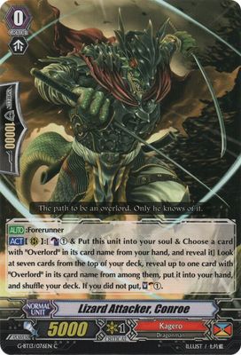 Lizard Attacker, Conroe - G-BT13: Ultimate Stride (G-BT13) G-BT13: Ultimate Stride