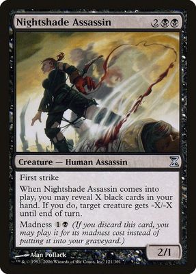 Nightshade Assassin 121/301- Time Spiral (TSP) (Español)