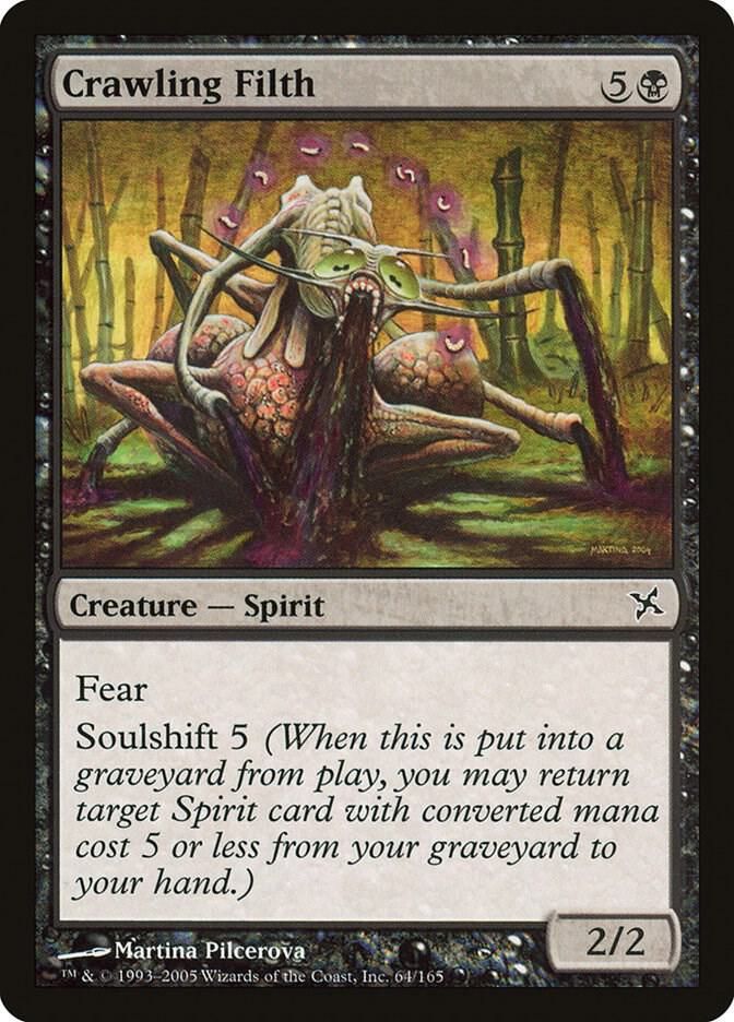 Crawling Filth 64/165 - Betrayers of Kamigawa (BOK) (Español)