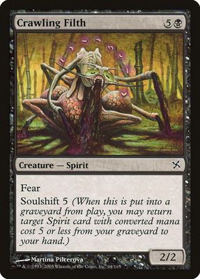 Crawling Filth 64/165 - Betrayers of Kamigawa (BOK) (Español)