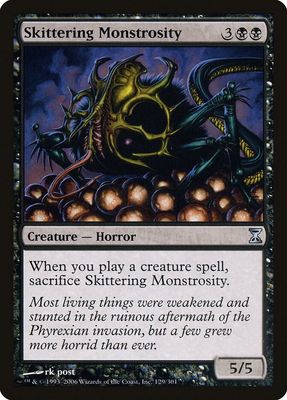 Skittering Monstrosity 129/301 - Time Spiral (TSP) (Español)