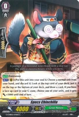 Specs Chinchilla - G-CHB02: We ARE!!! Trinity Dragon (G-CHB02) G-CHB02: We ARE!!! Trinity Dragon