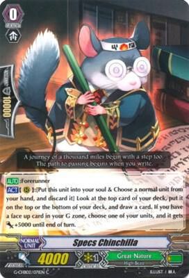 Specs Chinchilla - G-CHB02: We ARE!!! Trinity Dragon (G-CHB02) G-CHB02: We ARE!!! Trinity Dragon
