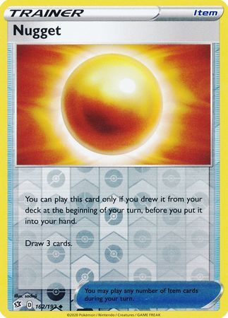Nugget - 162/192 - Uncommon Reverse Holo Sword &amp; Shield: Rebel Clash Reverse Holo Singles