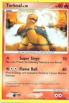 Torkoal - 100/127 - Common Platinum (Base Set) Singles