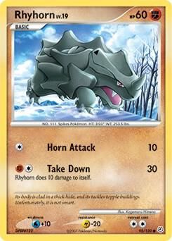 Rhyhorn - Diamond and Pearl (DP) Diamond and Pearl