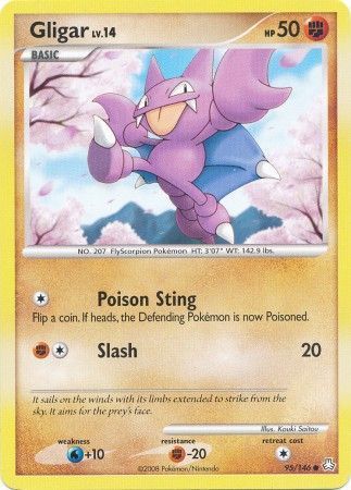 Gligar - 95/146 - Common Diamond &amp; Pearl: Legends Awakened Singles