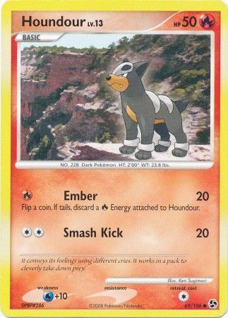 Houndour - 69/106 - Common Diamond &amp; Pearl: Great Encounters Singles