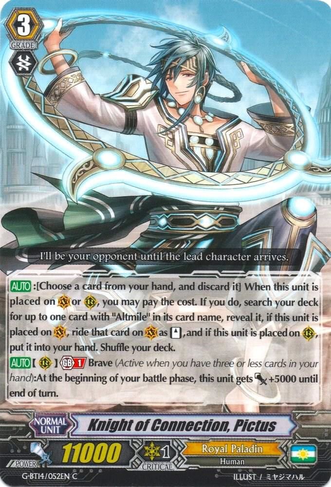 Knight of Connection, Pictus - G-BT14: Divine Dragon Apocrypha (G-BT14) G-BT14: Divine Dragon Apocrypha
