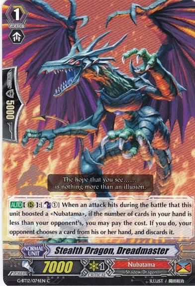 Stealth Dragon, Dreadmaster - G-BT12: Dragon King&#39;s Awakening (G-BT12) G-BT12: Dragon King&#39;s Awakening