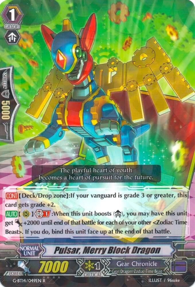 Pulsar, Merry Block Dragon - G-BT14: Divine Dragon Apocrypha (G-BT14) G-BT14: Divine Dragon Apocrypha