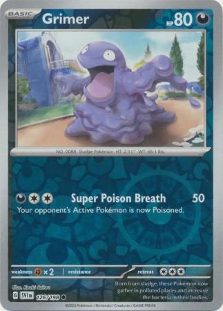 Grimer - 126/198 - Common Reverse Holo Scarlet &amp; Violet (Base Set) Reverse Holo Singles