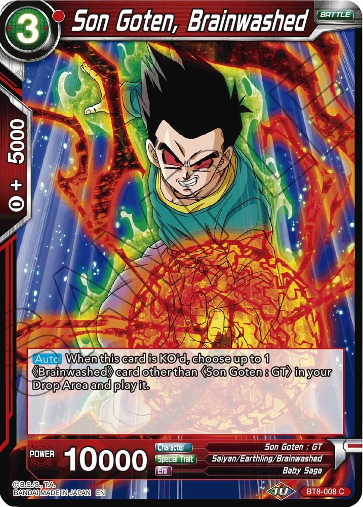 Son Goten, Brainwashed - Malicious Machinations (DBS-B08) Malicious Machinations