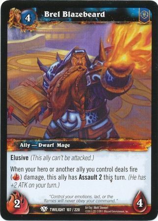 Brel Blazebeard - 107/220 - Common WoW: Twilight of the Dragons