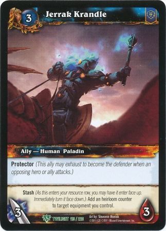 Jerrak Krandle - 113/220 - Uncommon WoW: Twilight of the Dragons