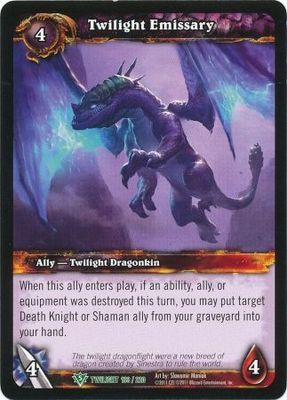 Twilight Emissary - 163/220 - Uncommon WoW: Twilight of the Dragons