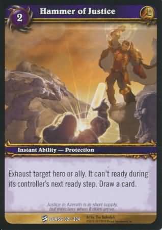 Hammer of Justice - 62/234 - Common WoW: Class Starter Decks 2010