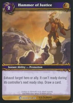 Hammer of Justice - 62/234 - Common WoW: Class Starter Decks 2010