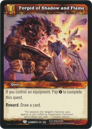 Forged of Shadow and Flame - 211/220 - Common WoW: War of Elements