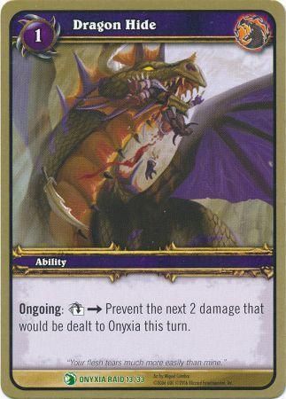 Dragon Hide - Onyxia Raid 13/33 - Uncommon WoW: Onyxia&#39;s Lair Raid Deck Singles