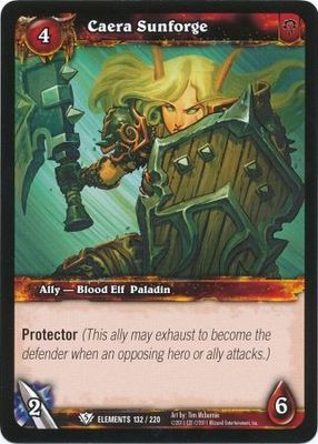 Caera Sunforge - 132/220 - Common WoW: War of Elements