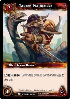 Tauren Plainsrider - 109/202 - Common WoW: Betrayal of the Guardian