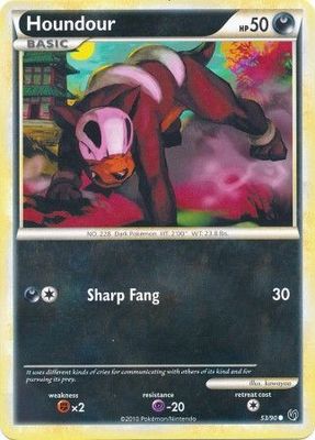Houndour - 53/90 - Common HGSS - Undaunted Singles