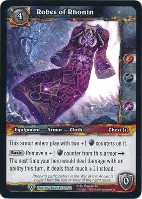 Robes of Rhonin - Caverns Treasure 59/70 - Foil Uncommon WoW: Caverns of Time Treasure Pack Singles