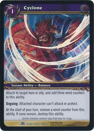 Cyclone - Foil Dark Portal 21/319 - Common WoW: Archives foil