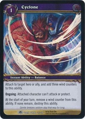 Cyclone - Foil Dark Portal 21/319 - Common WoW: Archives foil