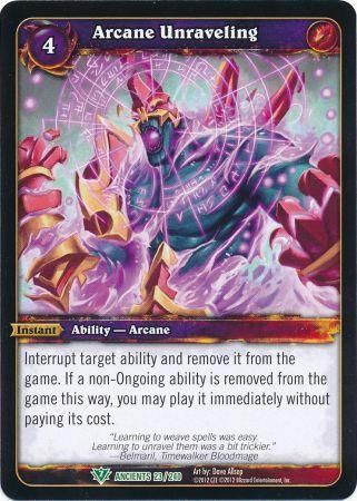 Arcane Unraveling - 23/240 - foild WoW: War of the Ancients