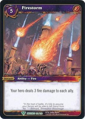 Firestorm - 25/240 -  Uncommon WoW: War of the Ancients