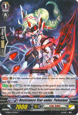 Resistance Star-vader, Polonium - G-EB03: The GALAXY STAR GATE (G-EB03) G-EB03: The GALAXY STAR GATE