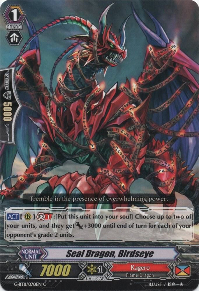 Seal Dragon, Birdseye - G-BT11: Demonic Advent (G-BT11) G-BT11: Demonic Advent