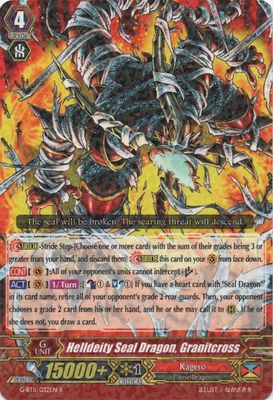 Helldeity Seal Dragon, Granitcross - G-BT11: Demonic Advent (G-BT11) G-BT11: Demonic Advent