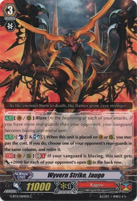 Wyvern Strike, Jaugo - G-BT11: Demonic Advent (G-BT11) G-BT11: Demonic Advent