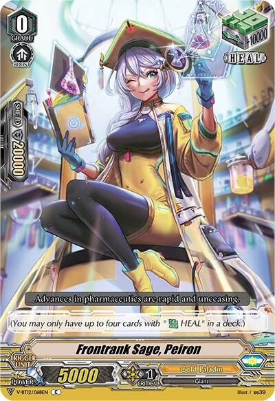 Frontrank Sage, Peiron - V-BT12: Divine Lightning Radiance (V-BT12) V-BT12: Divine Lightning Radiance
