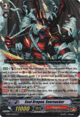 Seal Dragon, Seersucker - G-BT11: Demonic Advent (G-BT11) G-BT11: Demonic Advent